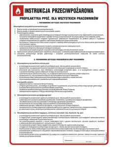 Instrukcja przeciwpożarowa - profilaktyka ppoż, dla wszystkich pracowników