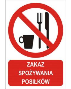 Zakaz spożywania posiłków 