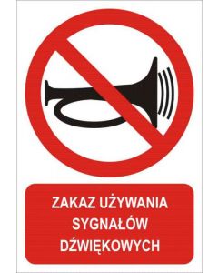 Zakaz używania sygnałów dźwiękowych 